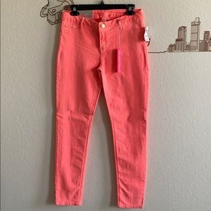 NWT Charlotte Russe Refuge Pink Skinny Jeans